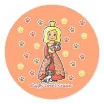 Puppy-Love Princess stickers