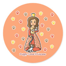 Puppy-Love Princess stickers