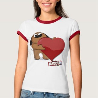Puppy Love Ringer T shirt
