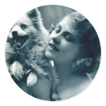 Puppy Love Round Stickers