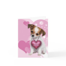 Puppy Love Valentine Greeting Cards