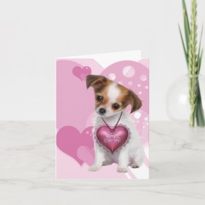 Puppy Love Valentine Greeting Cards by mousearte