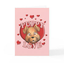 Puppy Love Valentine Card