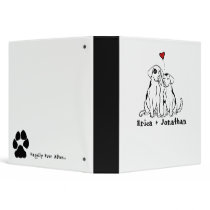 Puppy Love Wedding Organizer Vinyl Binders