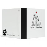 Puppy Love Wedding Organizer Vinyl Binders