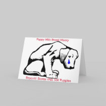 Puppy Mills Breed Misery Card