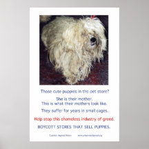 Puppy Mills Breed Misery Poster