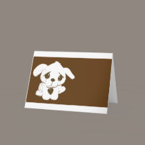 puppy Miss You Card cards