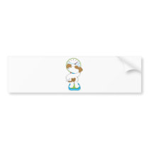 Puppy on Scale Bumper Stickers