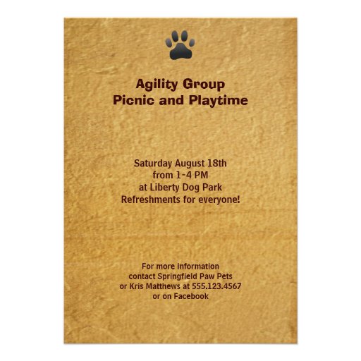 Puppy Party Dog Event Custom Photo Personalized Invitation