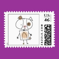 Puppy Party Postage Stamp