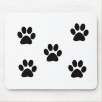 Puppy Paw Prints mousepads by artbymentis Puppy Paw Prints mousepads