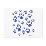 Puppy paws galore post cards