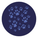Puppy paws galore stickers