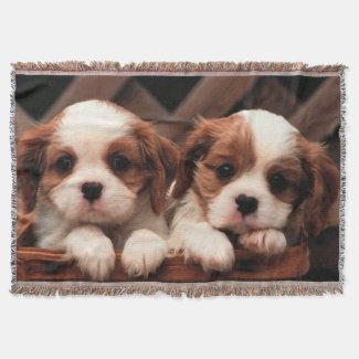 Puppy Pictures Throw Blanket