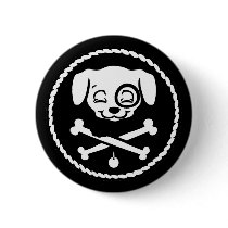 Puppy Pirate Buttons