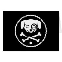 Puppy Pirate Greeting Card