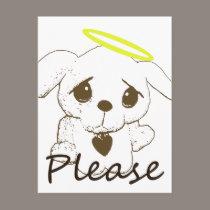 Puppy Please postcards