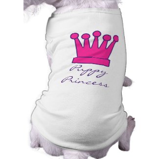 Puppy Princess Crown Doggy Shirt petshirt