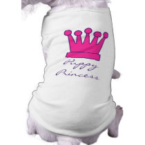 Puppy Princess Crown Doggy Shirt pet clothing