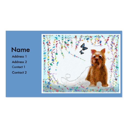 Puppy Profile Card Business Cards