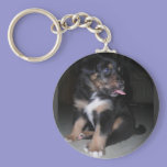 PUPPY RASPBERRY KEYCHAIN