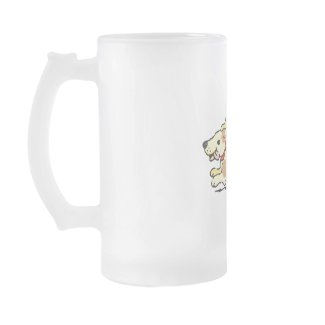 Puppy running with toungue out mug