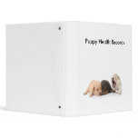 Puppy Shot Records Binder With Newborn Puppies
