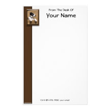 Puppy Sleeping In Chair Custom Stationery