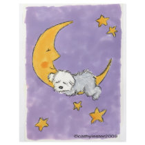 Puppy sleeping on the moon flyers by cathylester Puppy sleeping on the moon flyers