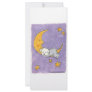 Puppy sleeping on the moon rack card template