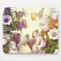 Puppy spring mousepad mousepads