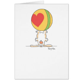 PUPPY TRICK GREETING CARD