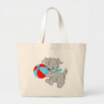 Puppy with ball-T Canvas Bag