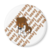 Puppy Woof magnets by pollop Puppy Woof magnets