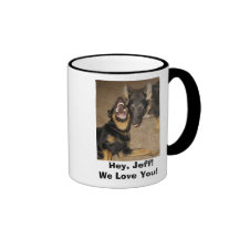 Puppy Yowl,   Hey, Jeff!We Love You! Mug