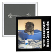 Puppy's Bath Time Campaign Pin