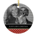 Puppy's First Christmas Keepsake Ornaments ornament