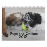 Pups and Critters 2012 Wall Calendars
