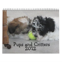 Pups and Critters 2012 Wall Calendars