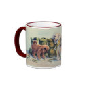 PUPS IN BOOTS by SHARON SHARPE mugs