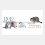 PUPs Logo Sticker with Cats