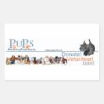PUPs Logo Sticker with Scottie