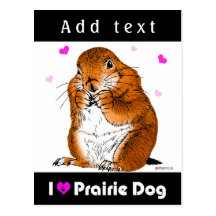 purairie dog postcard