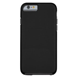 Pure Black Color Trend Blank Template iPhone 6 Case