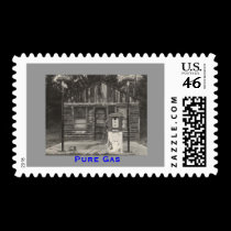 Pure Gas Station postage