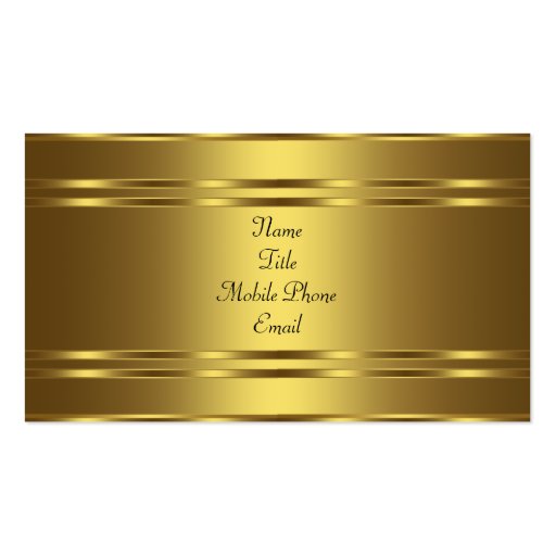Pure Gold Business Cards (back side)