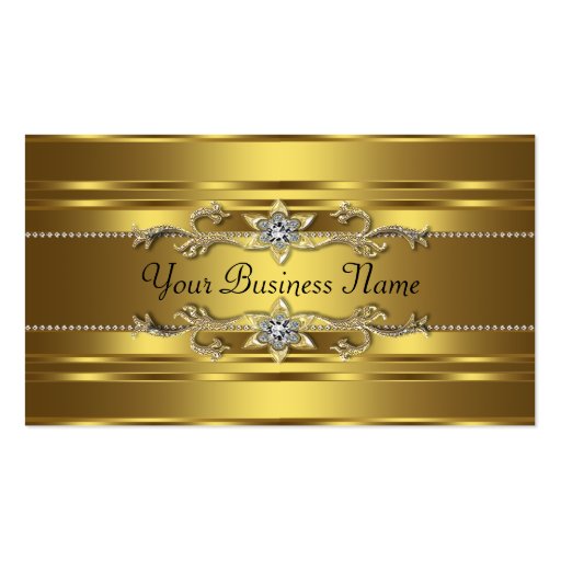Pure Gold Business Cards (front side)