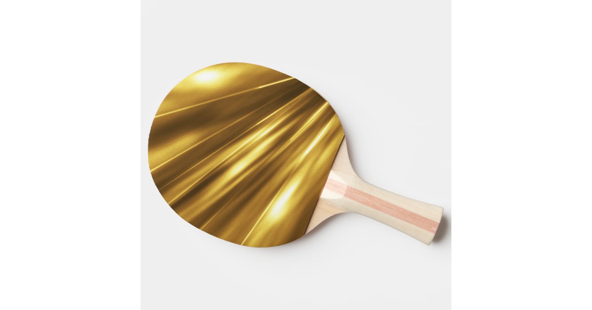 PURE GOLD pattern / gold shine Ping Pong Paddle Zazzle