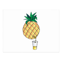 pure pineapple juice postcards